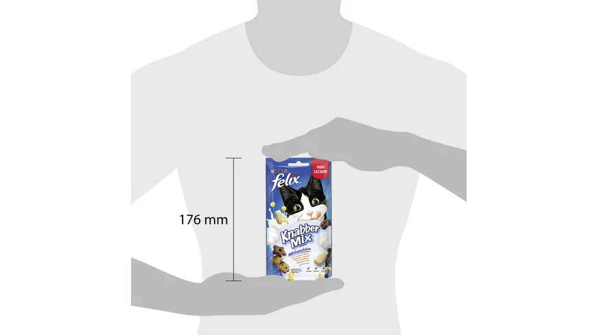 PURINA FELIX KnabberMix Milchmäulchen Katzensnack 60 g