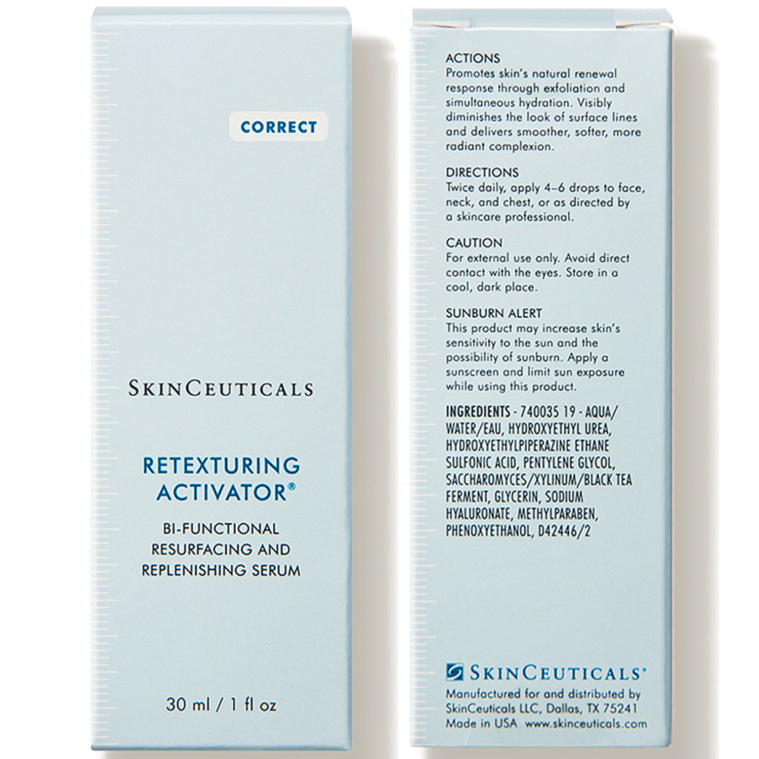 Skinceuticals Retexturing Activator Sérum A L'acide Hyaluronique Exfoliant Et Repulpant 30 ml