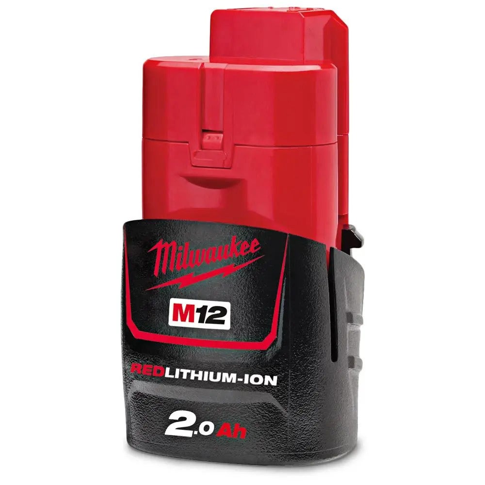 Conjunto de furadeira/parafusadeira para encanamento Milwaukee 12V 2 x 2,0 Ah 9,5 mm M12FDDXKIT202B