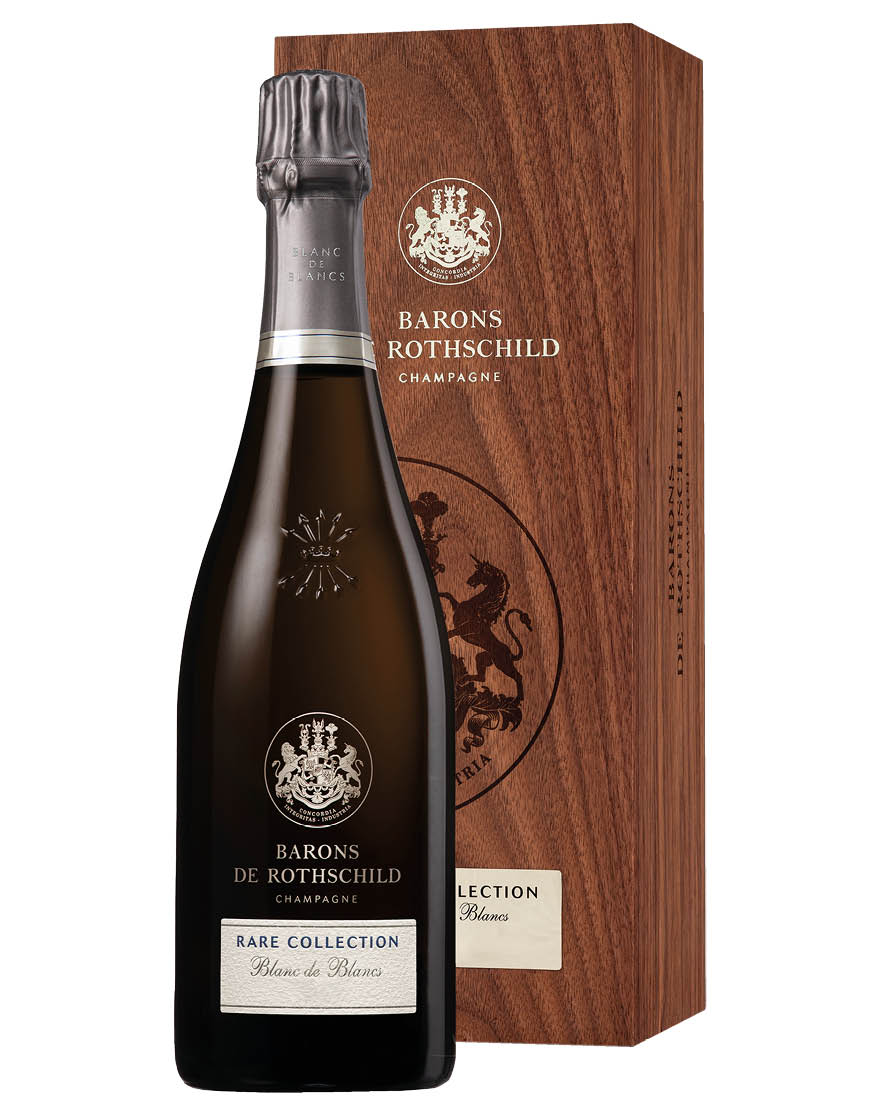 Champagne AOC  Blanc de Blancs Brut Rare Collection 2012 Domaines Barons de Rothschild 0,75 ℓ, Caisse bois
