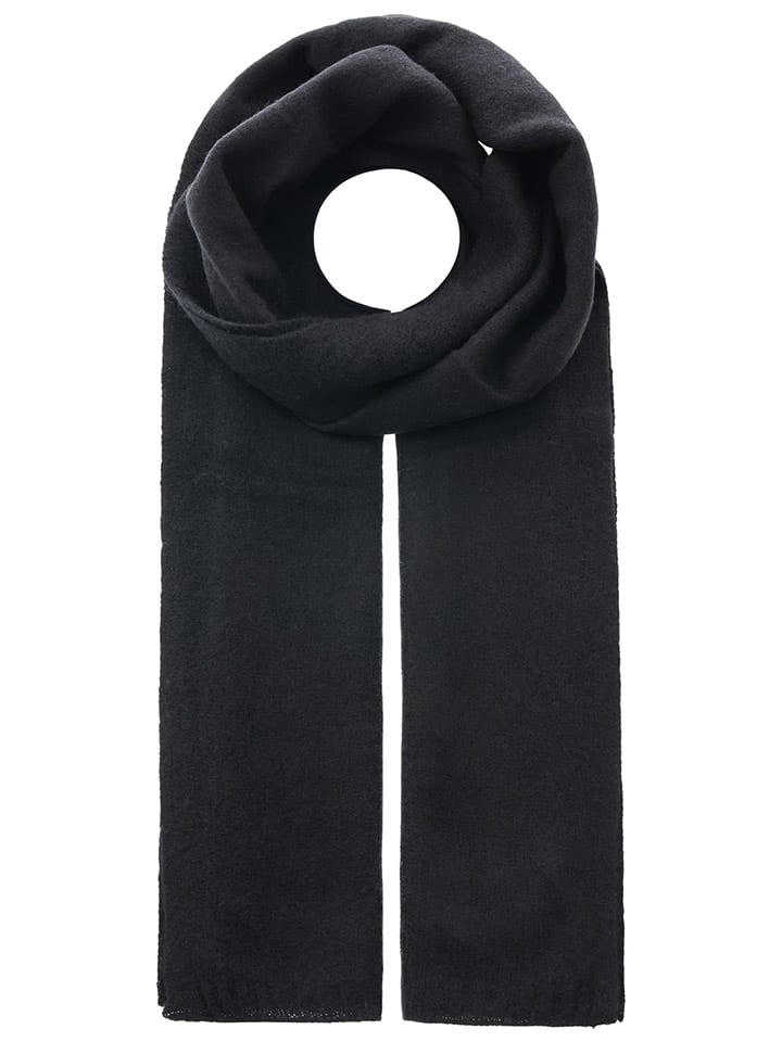 Zwillingsherz Kaschmir-Schal in Schwarz - (L)180 x (B)28 cm günstig kaufen onesize