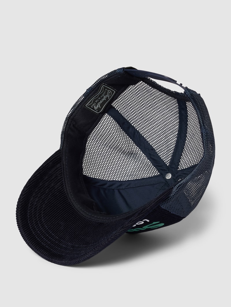 Cap mit Label-Patch Modell 'VINTAGE' in marineblau