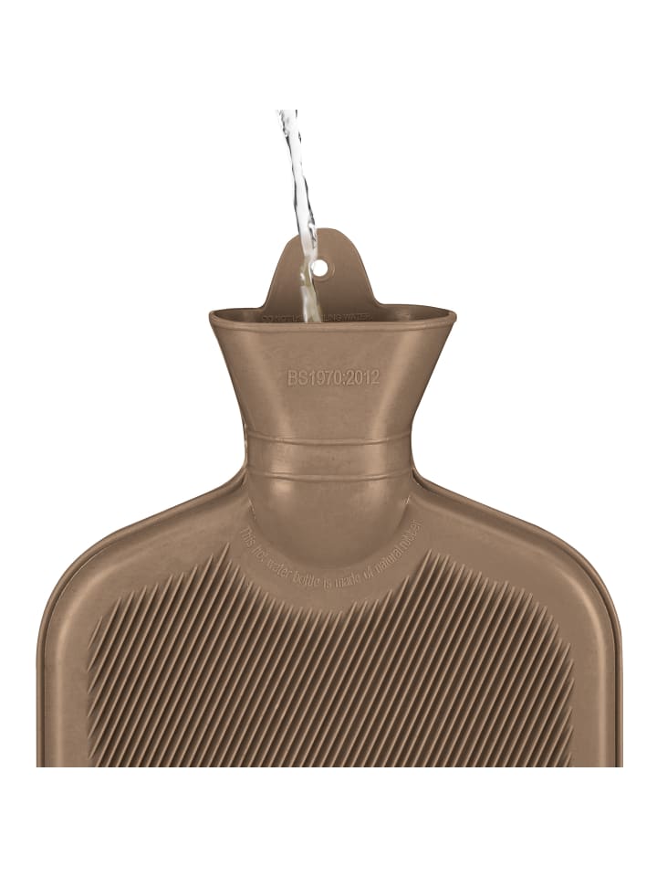 relaxdays Wärmflasche in Braun - 2 Liter günstig kaufen onesize