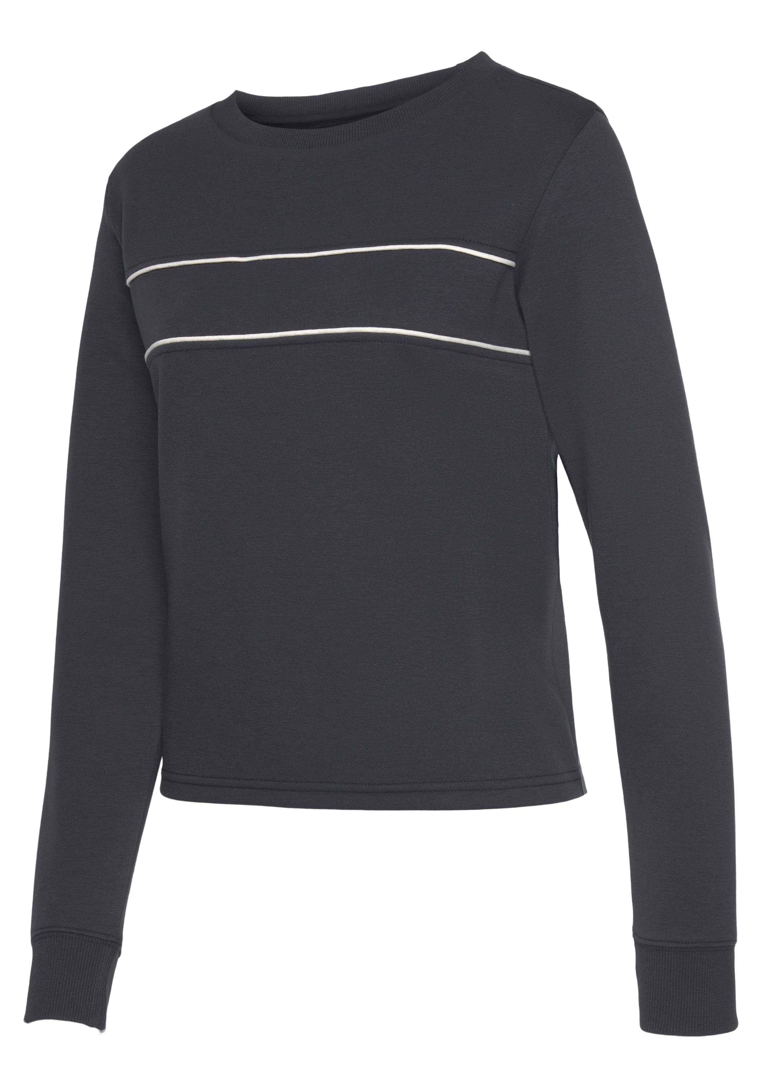 H.I.S Sweatshirt mit Piping auf der Brust, Loungeanzug
