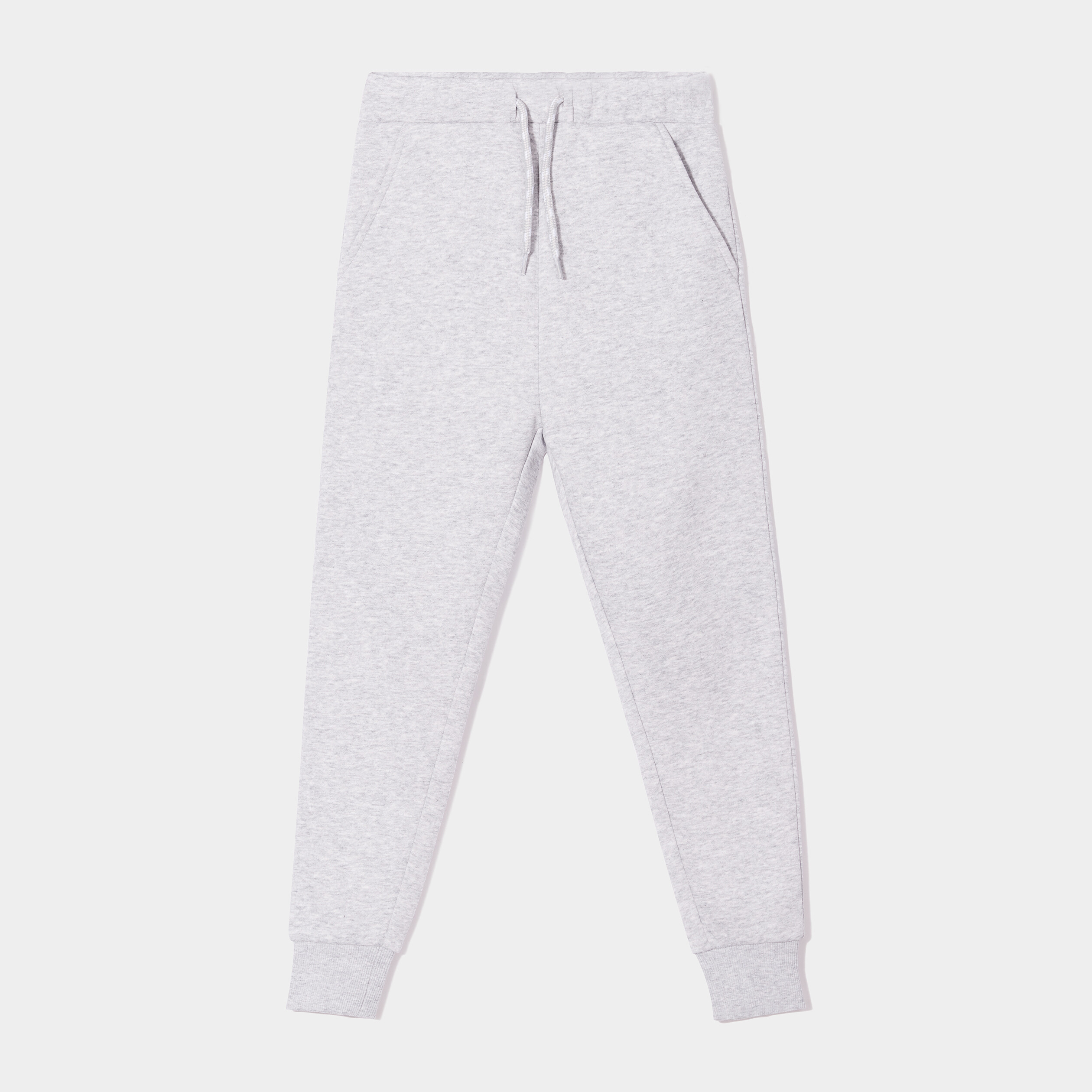Pantalon de jogging molleton droit gris clair garçon | La Halle