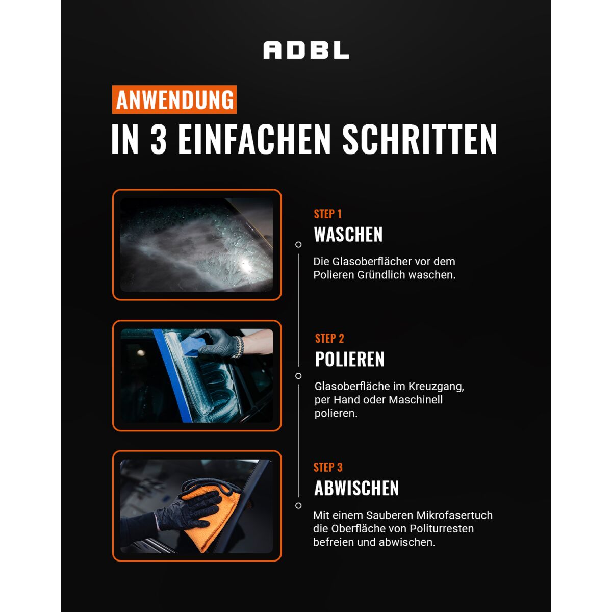 ADBL Glass Polish Glaspolitur 200ml