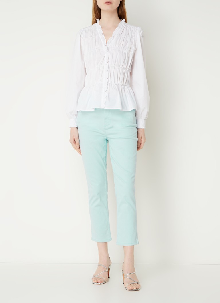 Phase Eight  Lindsey mid waist slim fit cropped jeans met gekleurde wassing