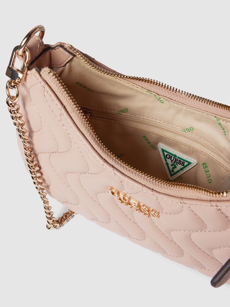 Handtasche mit Steppnähten Modell 'ECO' in altrosa