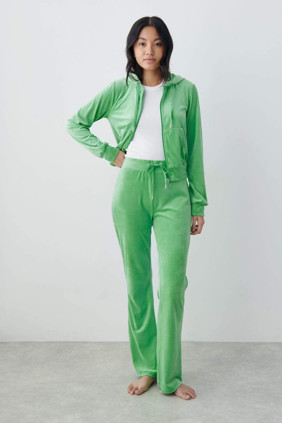 Velour trousers