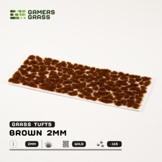 Static Grass Tufts - Brown 2mm
