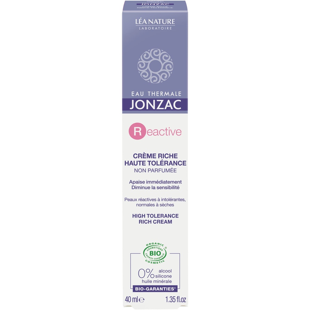 eau thermale jonzac Crème riche haute tolérance Crème riche
