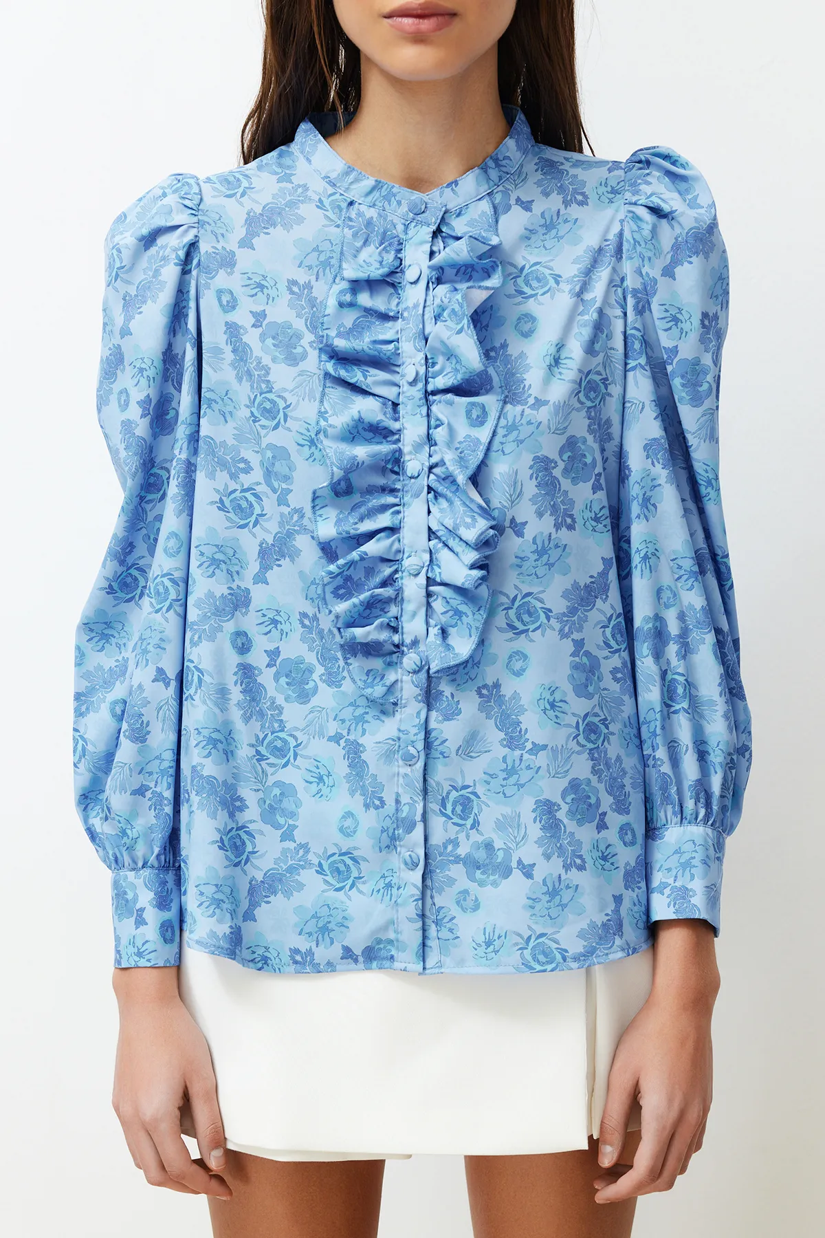 Trendyol Collection  Hemd - Blau - Regular Fit