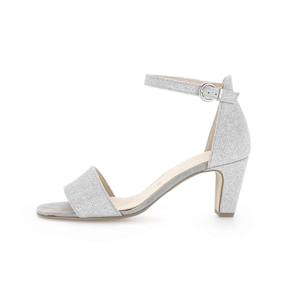Gabor fashion Riemchensandale silber