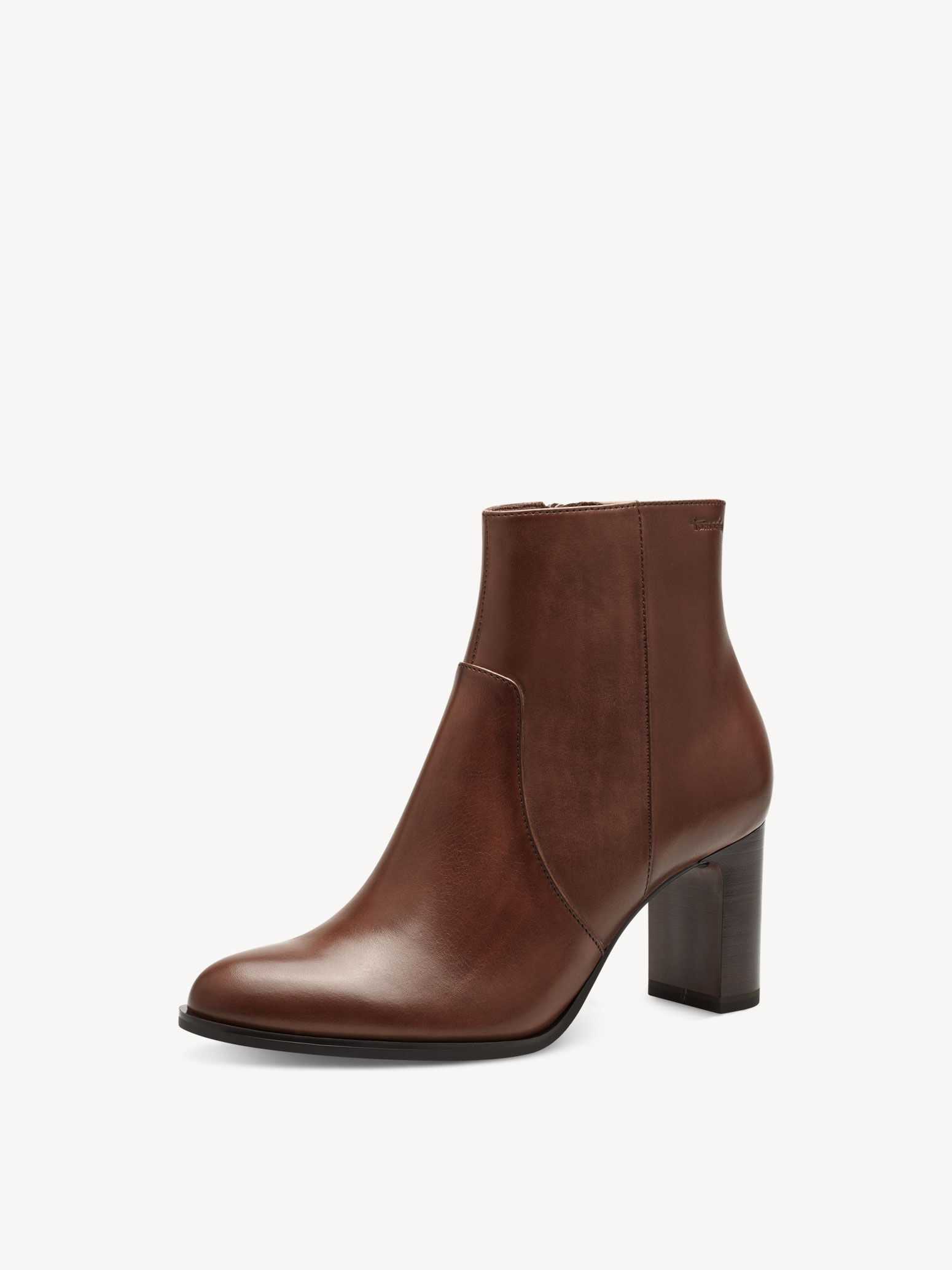 Bottine en cuir - marron