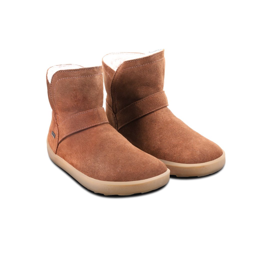 Be Lenka Polaris Brown braune Winterbarfußstiefeletten