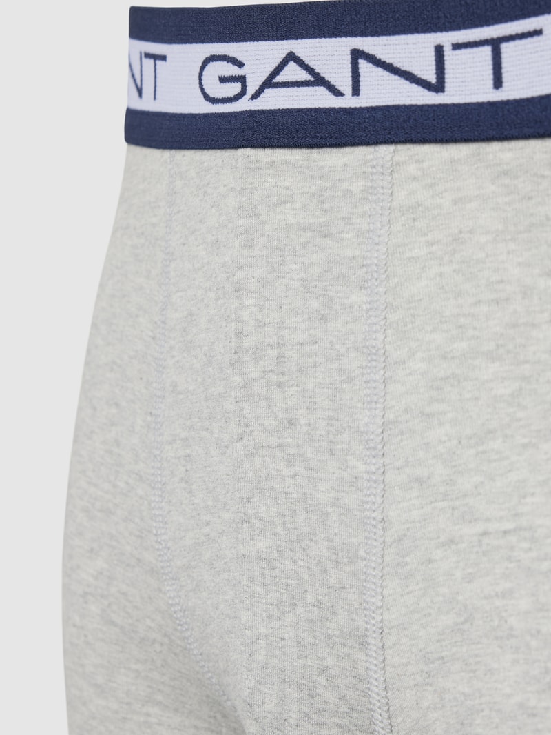 Trunks mit elastischem Logo-Bund im 3er-Pack in hellgrau meliert