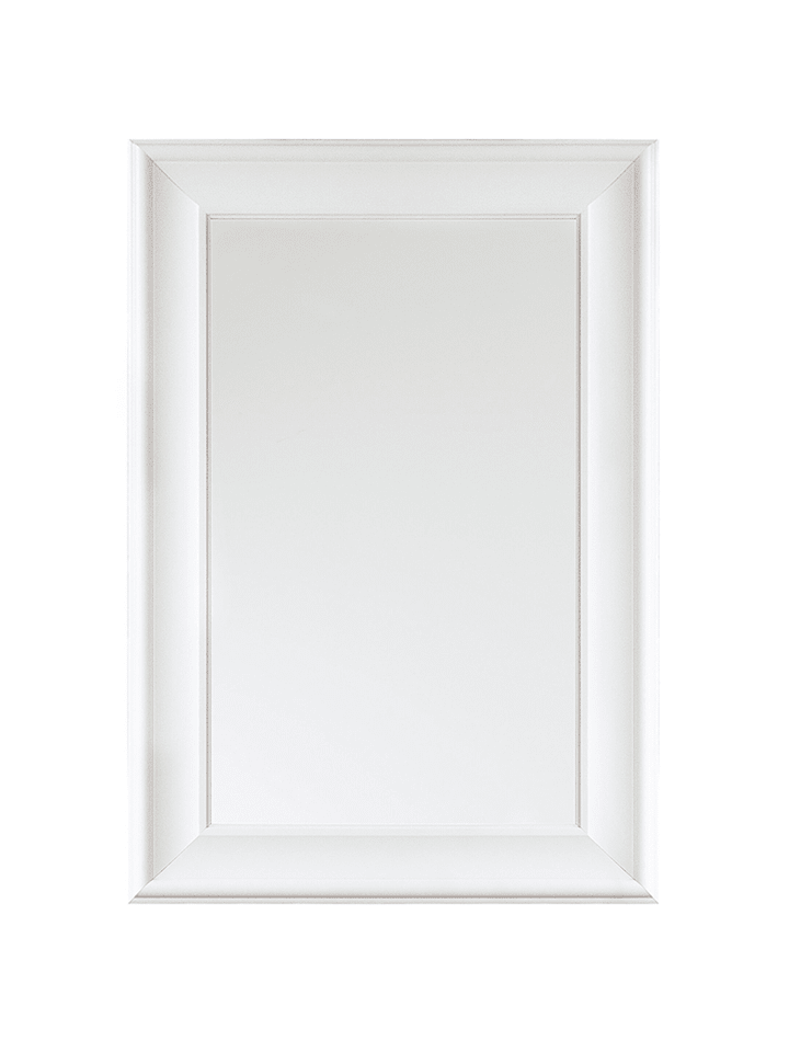 Beliani Wandspiegel LUNEL in Weiß - (W) 60 x (H) 90 x (L) 3 cm günstig kaufen onesize