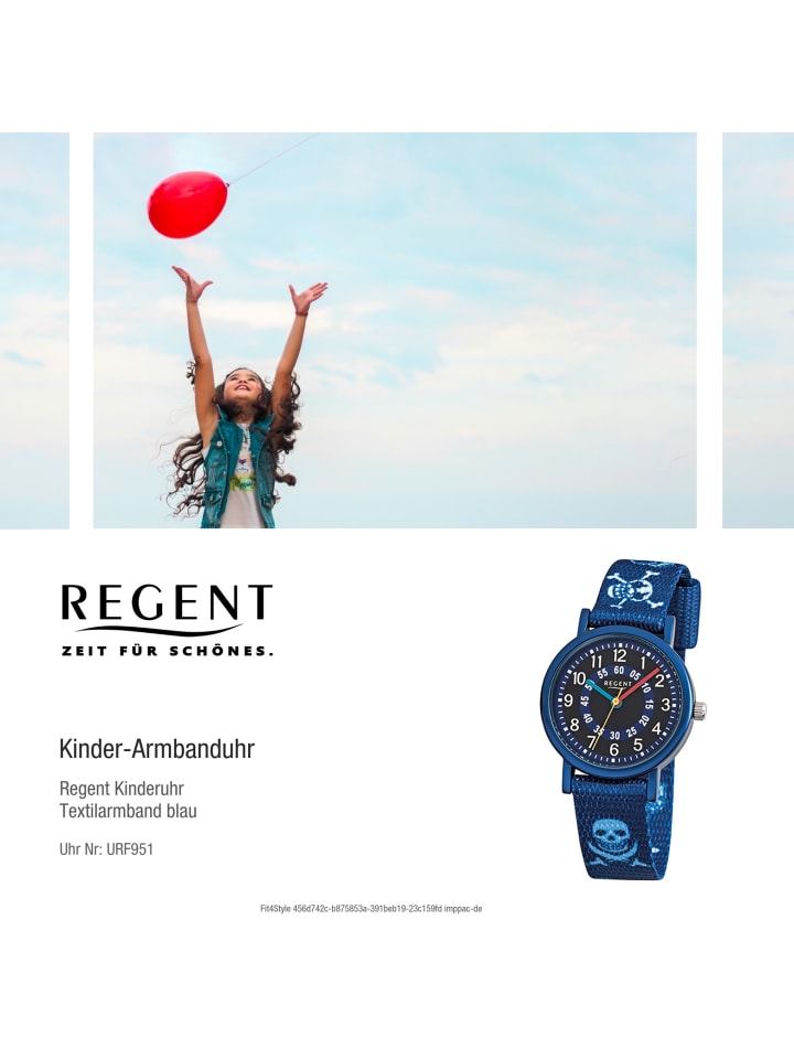Regent Armbanduhr Regent Kinderuhren blau klein (ca. 29mm) günstig kaufen onesize