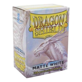 Schutzhüllen Dragon Shield Matte: Weiß 66x92mm (100 Stück)