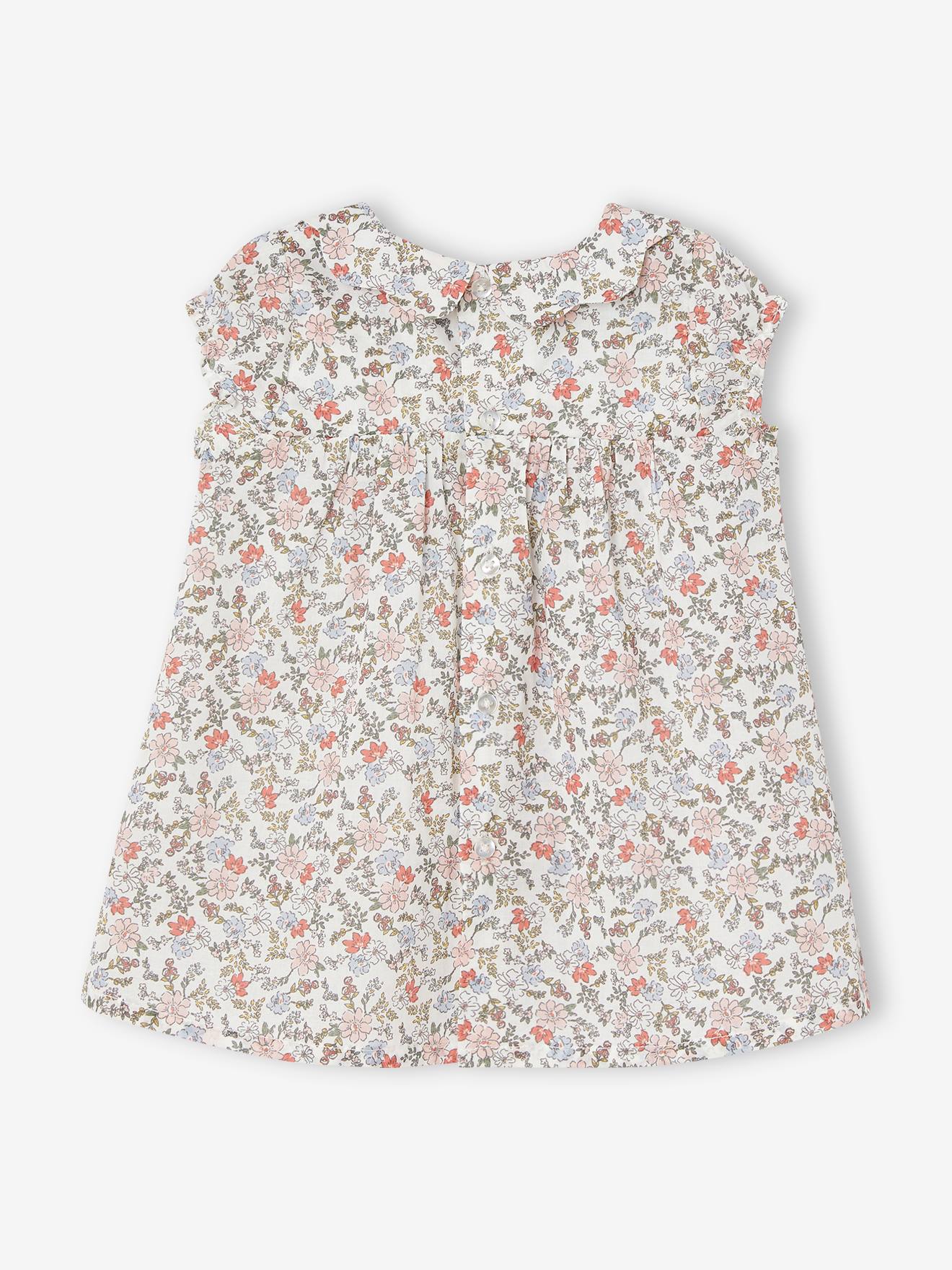 Vertbaudet Mädchen Baby-Set: Kleid & Sonnenhut - wollweiß