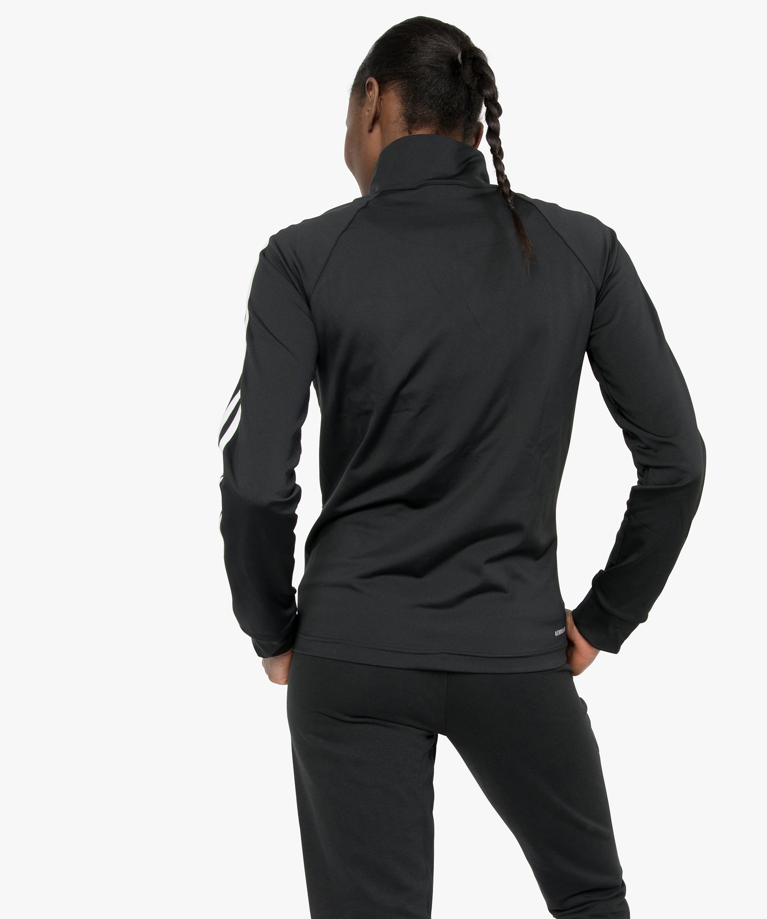 Sweat femme avec fermeture zippée - Adidas noir | GEMO