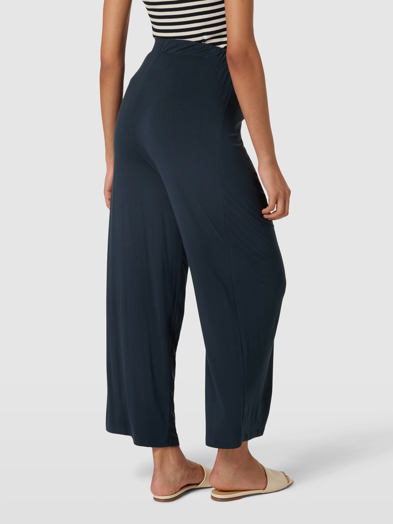 Umstands-Stoffhose mit Schleifen-Detail in dunkelblau