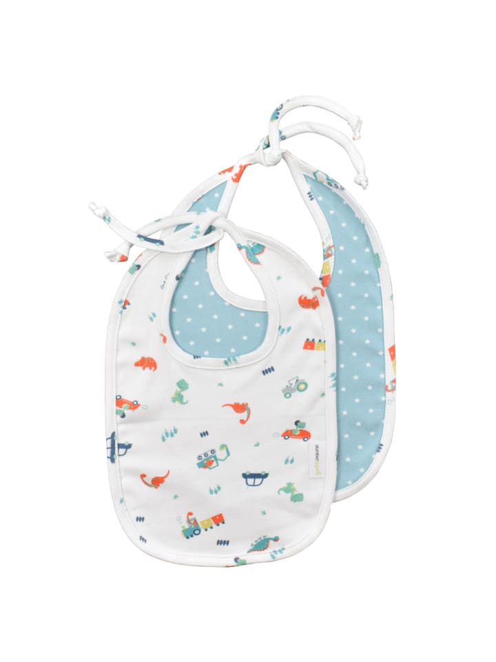 SlumberOrganix Bio Lätzchen 2er-Pack in Blau günstig kaufen onesize