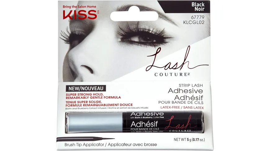 KISS LASH COUTURE Wimpernkleber - schwarz KLCGL02C