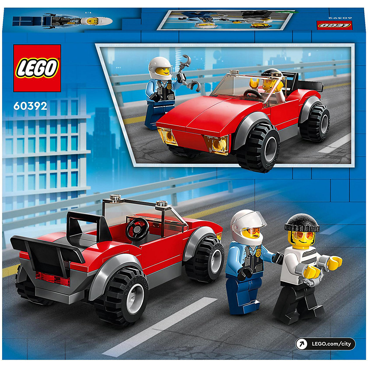 LEGO® City 60392 Verfolgungsjagd mit dem Polizeimotorrad