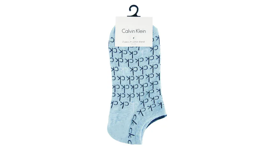 Calvin Klein Damen Sneaker Socken 2er Pack blau
