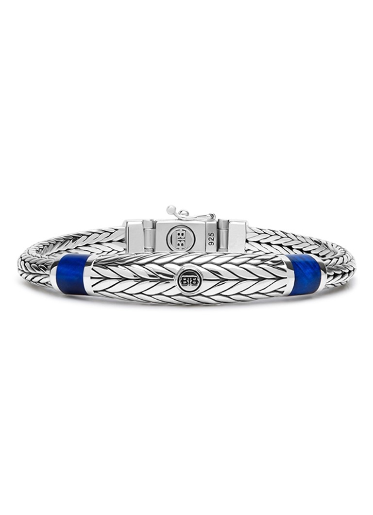Brățară Buddha pentru Buddha Ellen XS din argint cu legături și piatră Ochi de Tigru