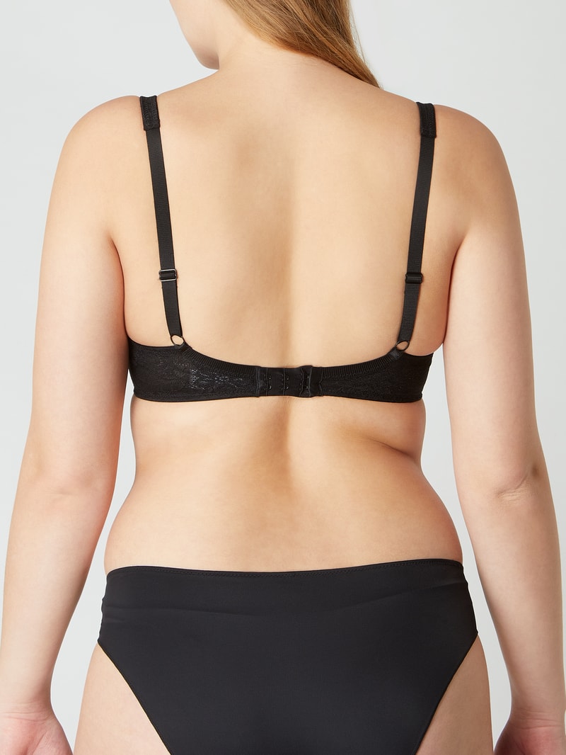 PLUS SIZE Soft-BH aus Spitze Modell 'Salamanca' in schwarz