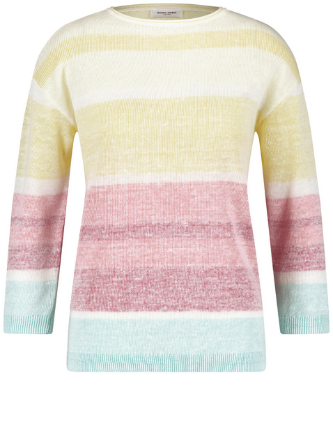 3/4 Arm Pullover mit Colourblocking