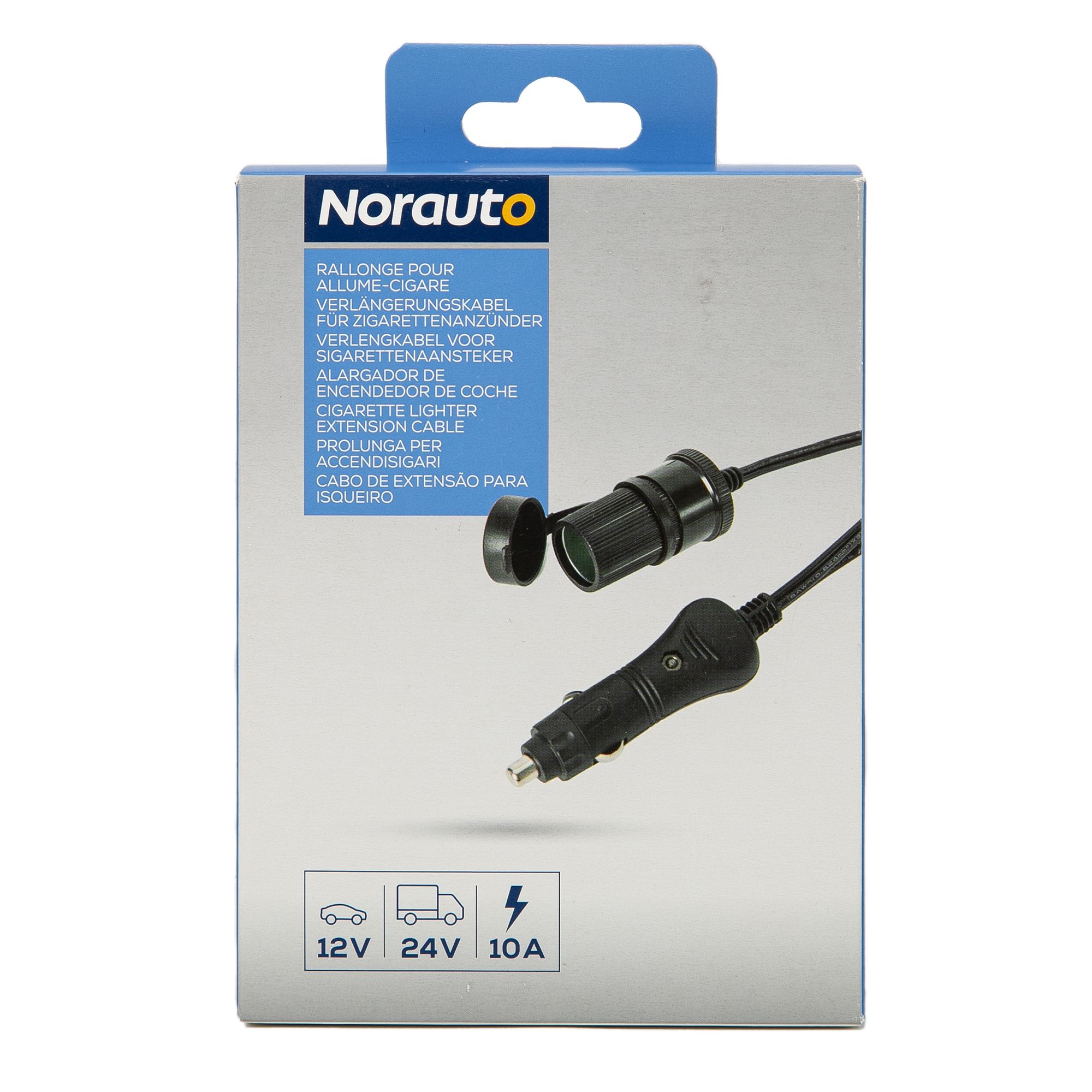 Norauto Verlängerungskabel für Zigarettenanzünder, 12/24V 10A,  5 m  - ATU