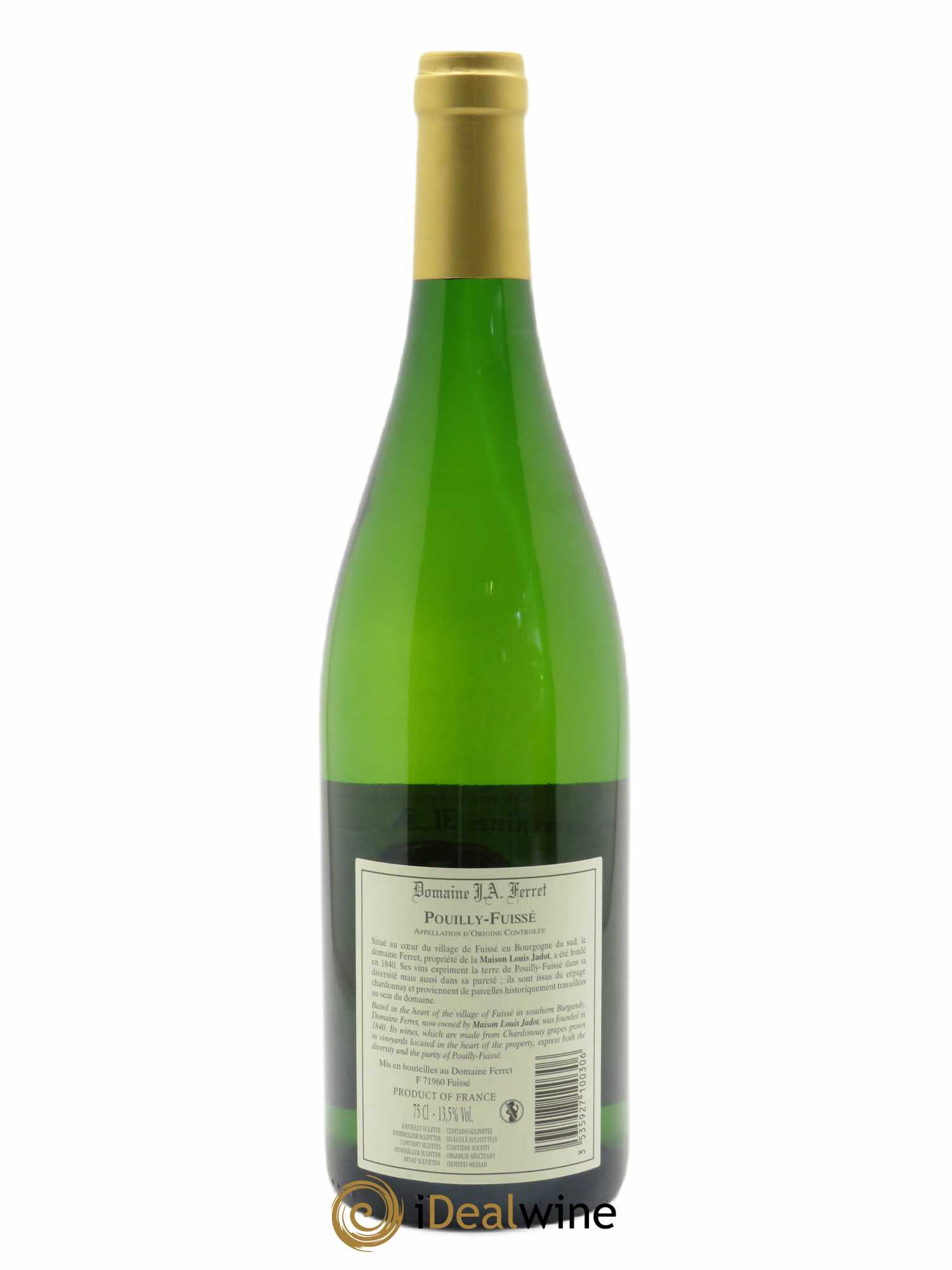 Pouilly-Fuissé J.A. Ferret (Domaine)  2020 - Lot de 1 Bouteille