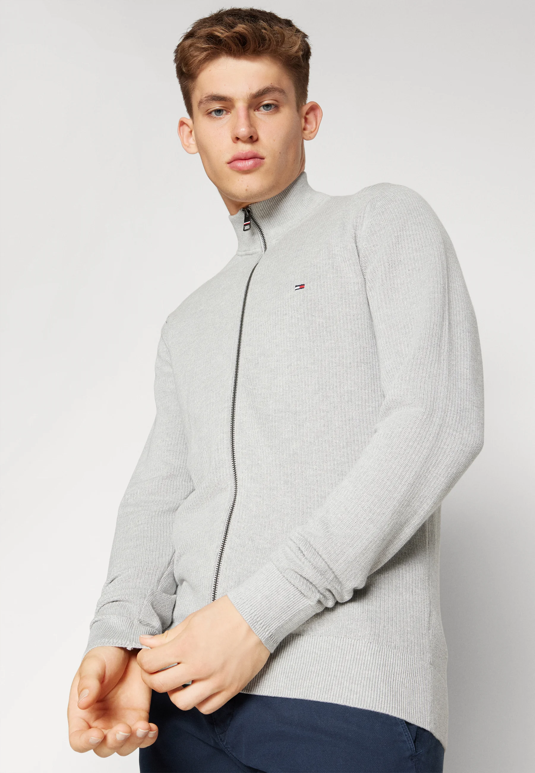 Tommy Hilfiger Cárdigan con cremallera y estructura de cadena