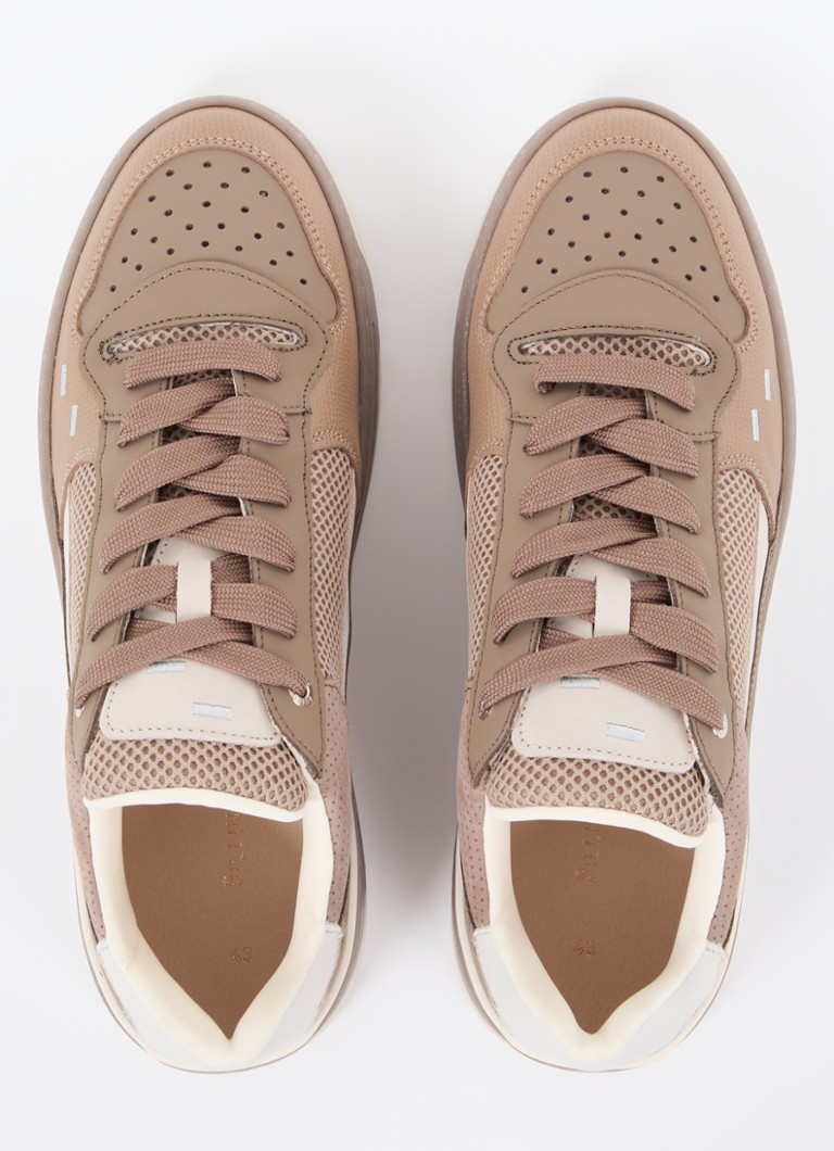 Buty sportowe Filling Pieces Cruiser Crumbs ze skóry z detalami z siateczki