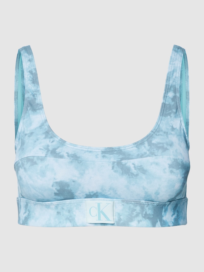 Bralette im Batik-Look in hellblau