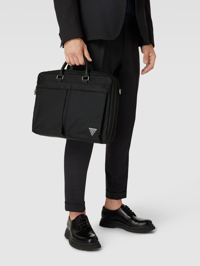 Laptoptasche mit Schulterriemen Modell 'CERTOSA' in schwarz
