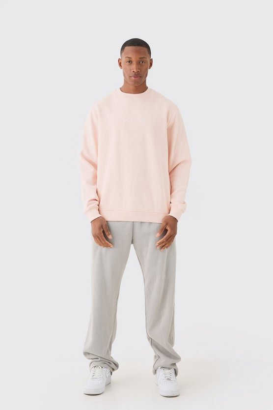 Basic Rundhals Homme Sweatshirt