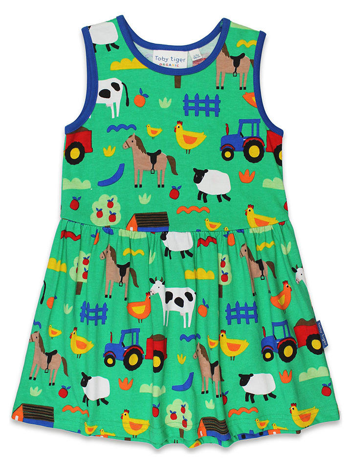 Toby Tiger Kleid in Grün günstig kaufen