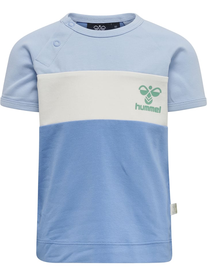 Hummel Hummel Druckknopf T-Shirt Raglanärmel Hmlaslan Jungen in SILVER LAKE BLUE günstig kaufen