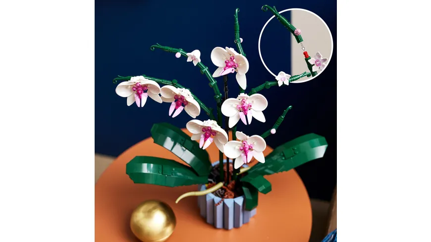 LEGO Icons 10311 Orchidee, Set für Erwachsene mit künstlichen Pflanzen