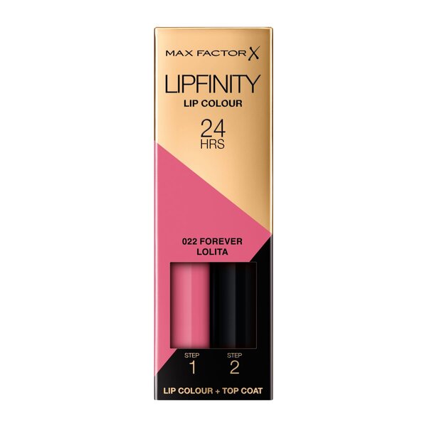 Max Factor Lipfinity -huulipuna 022 Forever Lolita -huulipuna 2,3 ml