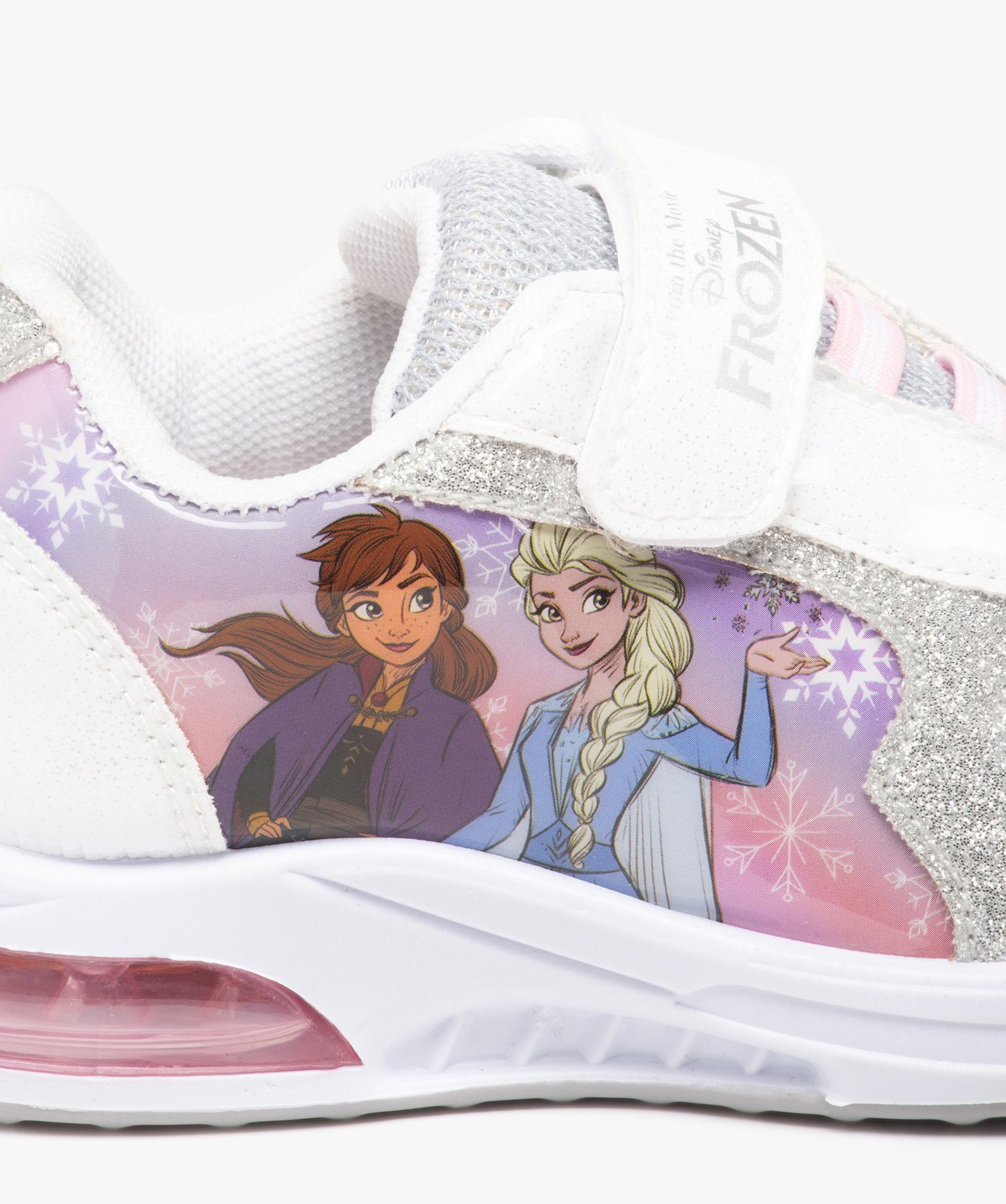 Baskets fille brillantes à semelle lumineuse – Reine des ... bleu | GEMO