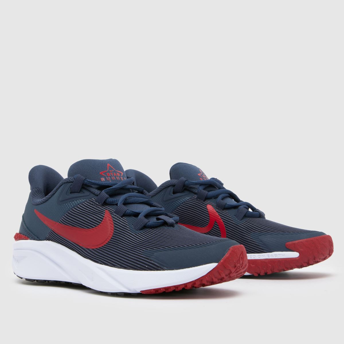 Nike marinblå Star Runner 4 pojkar/ungdomsskor