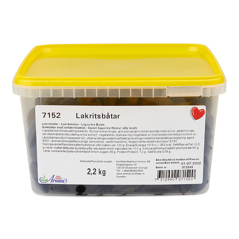 KnallGodt Lakrisbåter 2,2 kg