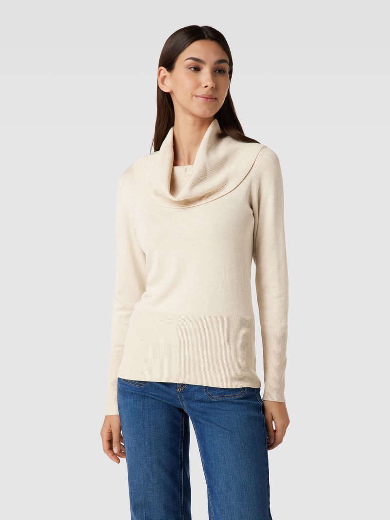 Strickpullover mit Rollkragen Modell 'Dollie' in offwhite