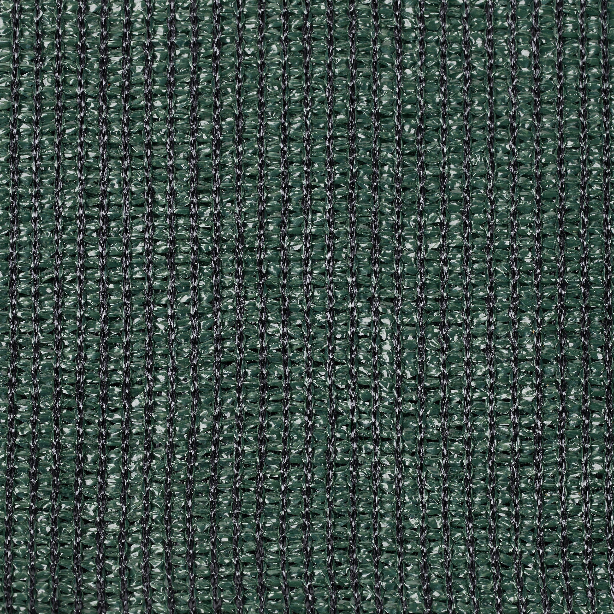 relaxdays Balkonsichtschutz Zaunblende 1,5m hoch dunkelgrün 1,5 x 6 Meter