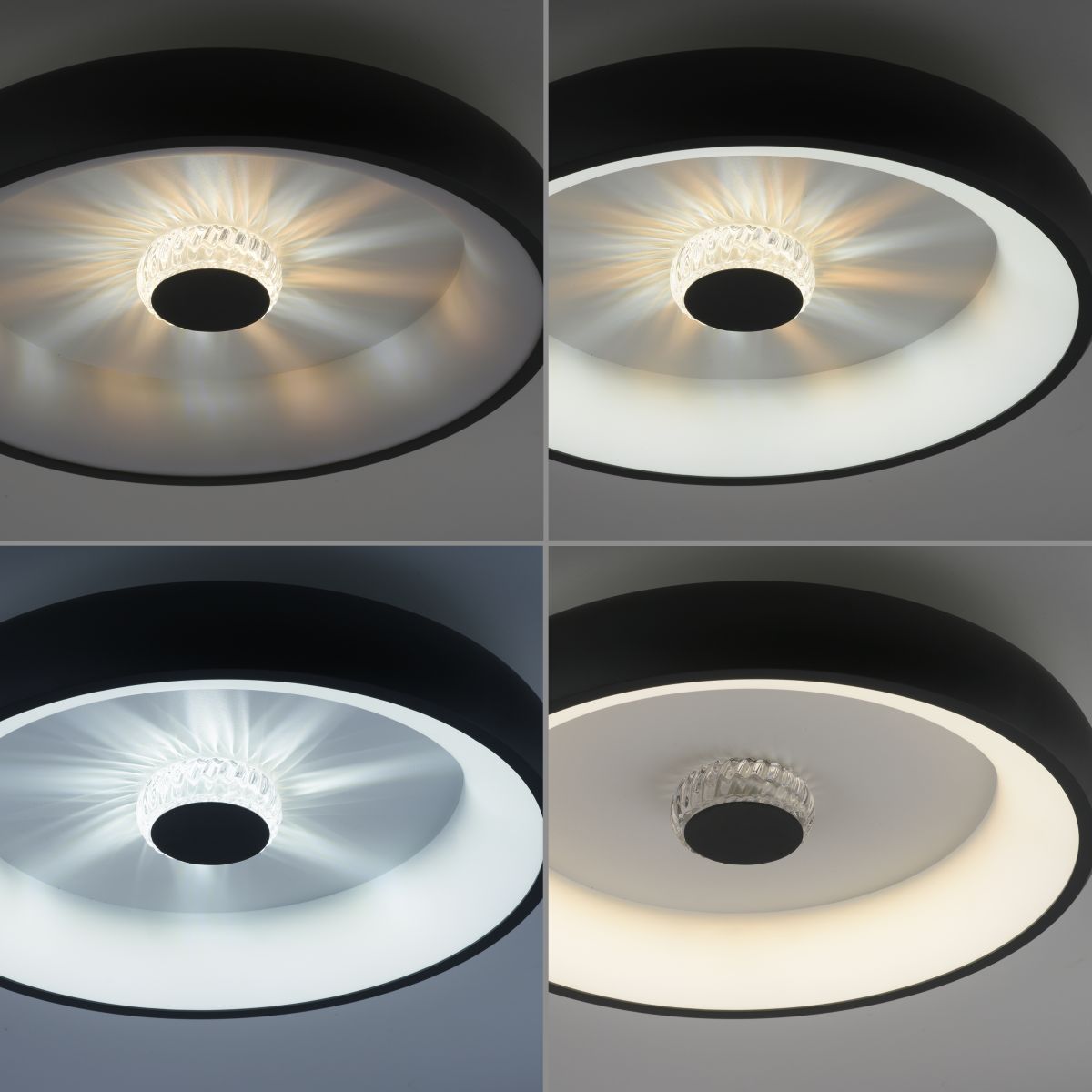 LED Deckenleuchte Vertigo Schwarz
